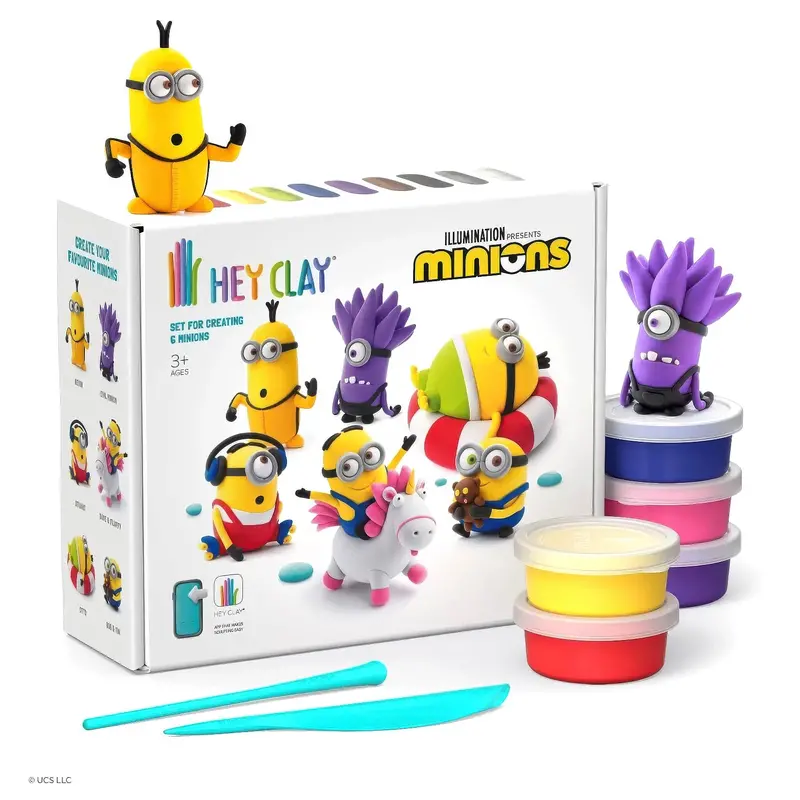Hey Clay Despicable Me Minions Sculpting Kit – 15-Can Creative Modeling Set 1