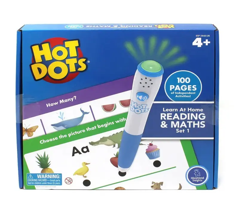 Hot Dots Learn At Home Reading & Math Set 1 – Grade-Level Skill Builder 1