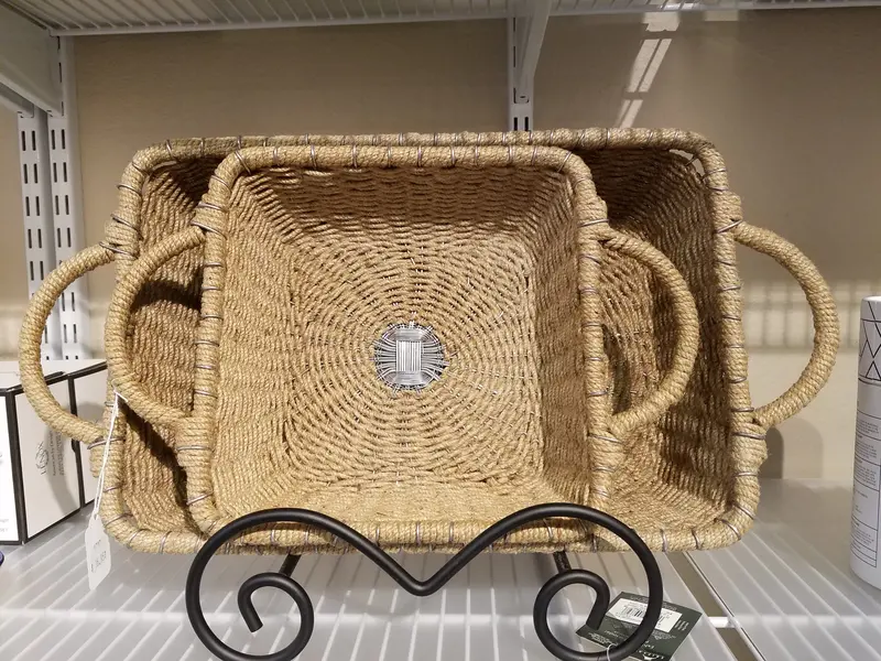 Ihi Rectangular Jute Casserole Carrier – 8" X 8" 1