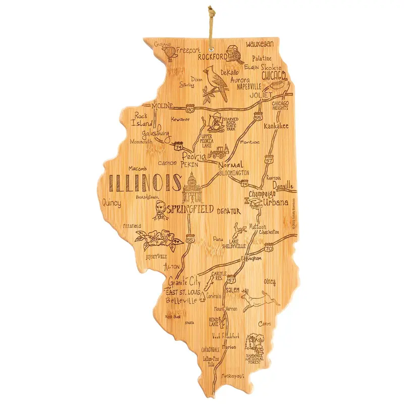 Illinois Grain Cutting Board – 16.5" X 9.25" 1