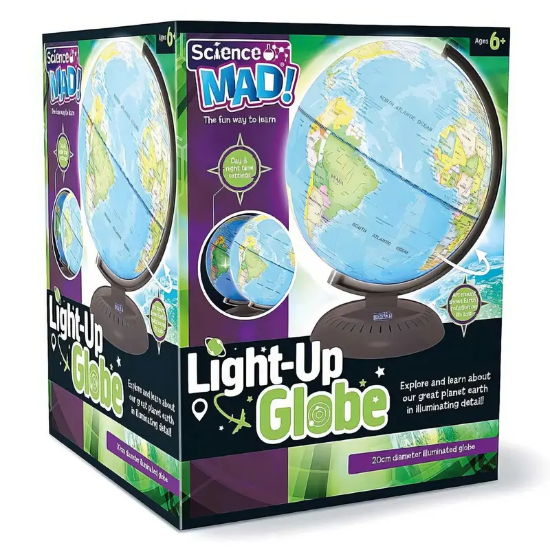 Illuminated Light-Up Globe – Interactive Geography Learning Tool – Science Mad 1