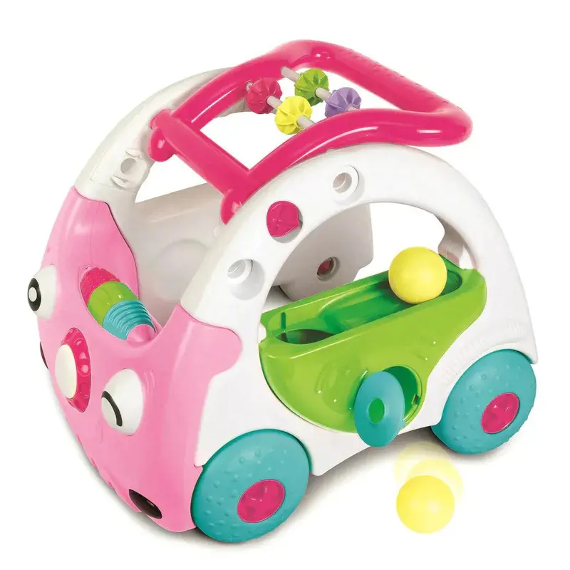 Infantino 3-In-1 Sensory Discovery Car – Pink Ride-On & Activity Toy 1