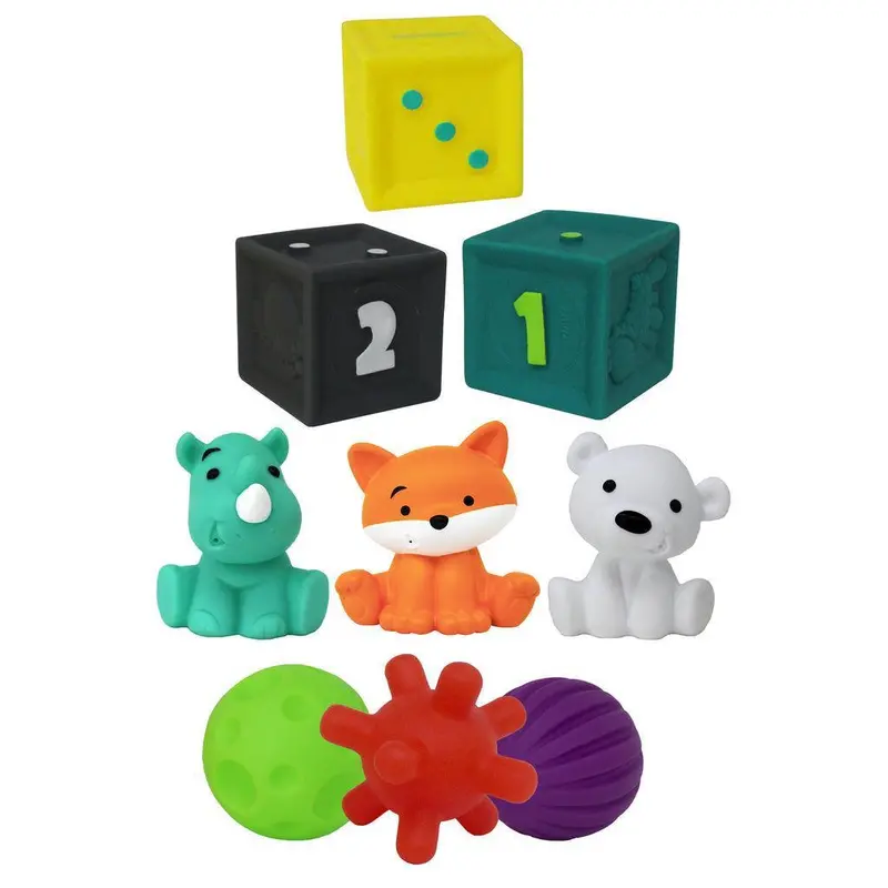 Infantino 9-Piece Tub O' Toys Bath Toy Collection 1