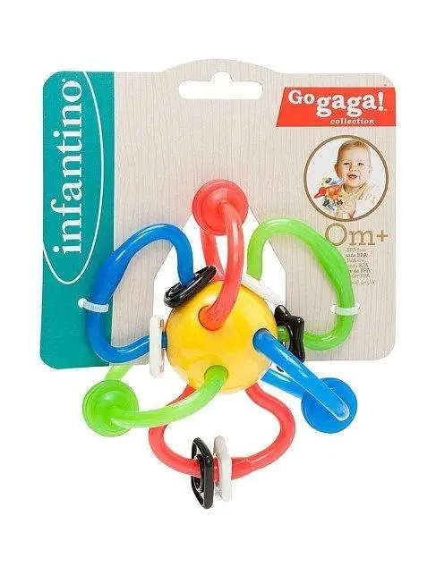Infantino Go Gaga Bendy Tube Rattle And Teether Set 1
