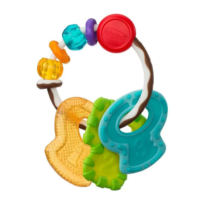 Infantino Go Gaga Slide & Chew Teether Key Ring 1