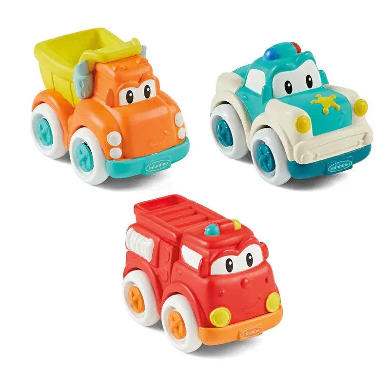 Infantino Grip & Roll Soft-Wheel Toy – Textured Rolling Set 1