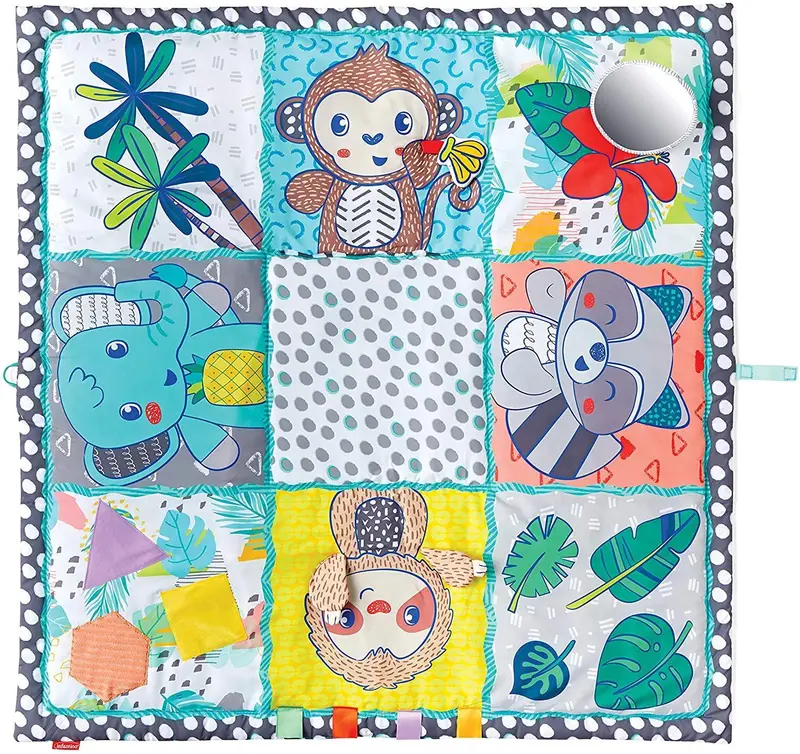 Infantino Jumbo Sensory Discovery Play Mat – Large Activity Surface 1