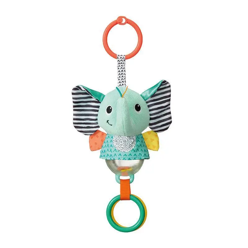Infantino Light Chime Elephant Rattle – Sensory Baby Rattle 1