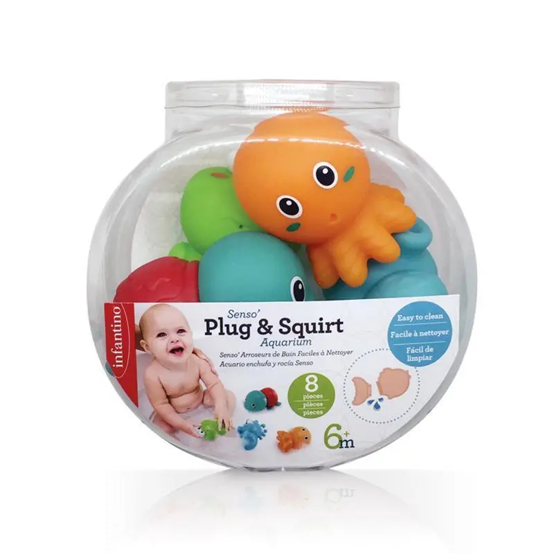 Infantino Sensory Plug & Squirt Aquarium Water Play Toy 1