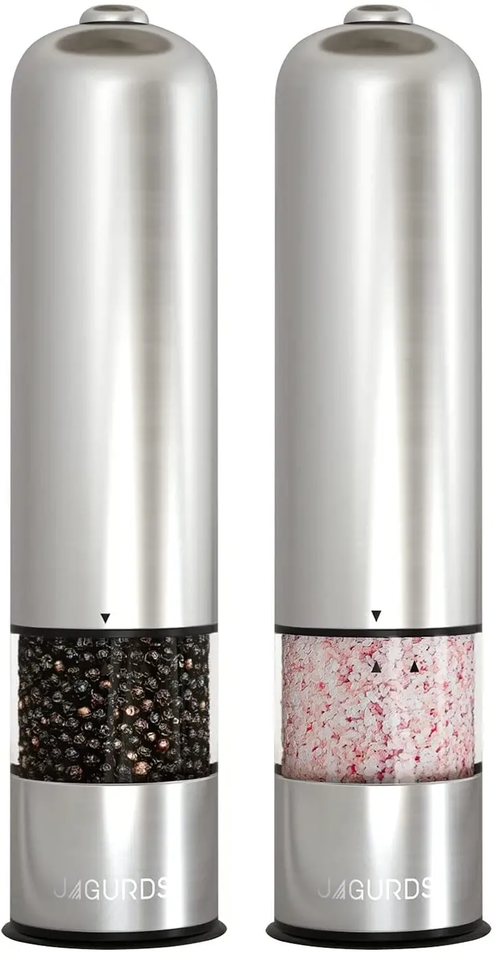 Jagurds Electric Salt And Pepper Grinder Set – Rechargeable Dual Mill System 1