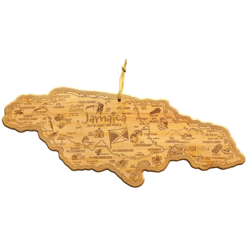 Jamaica-Inspired Hardwood Cutting Board (17.5" X 7.375") 1