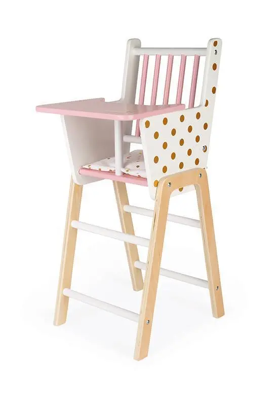 Janod Candy Chic Adjustable Wooden High Chair 1