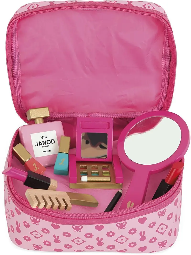 Janod Little Miss Vanity Case – Wooden Dress-Up Toy 1