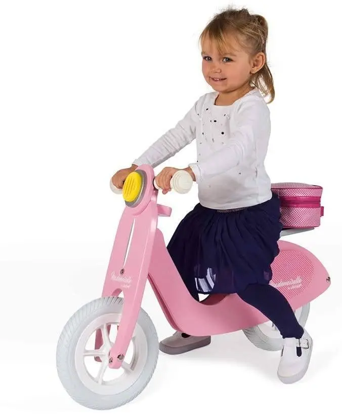 Janod Mademoiselle Pink Retro Balance Bike 1
