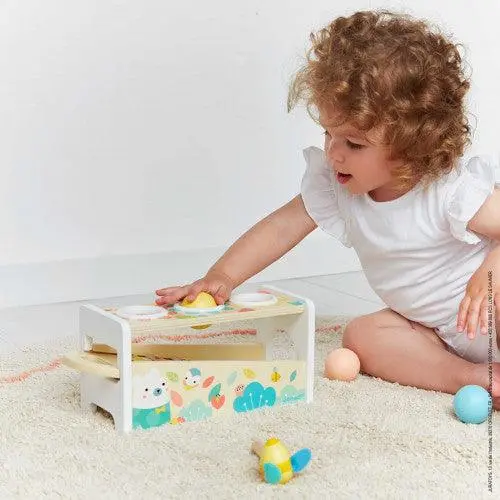 Janod Pure Tap Wooden Xylophone For Early Music Exploration 1