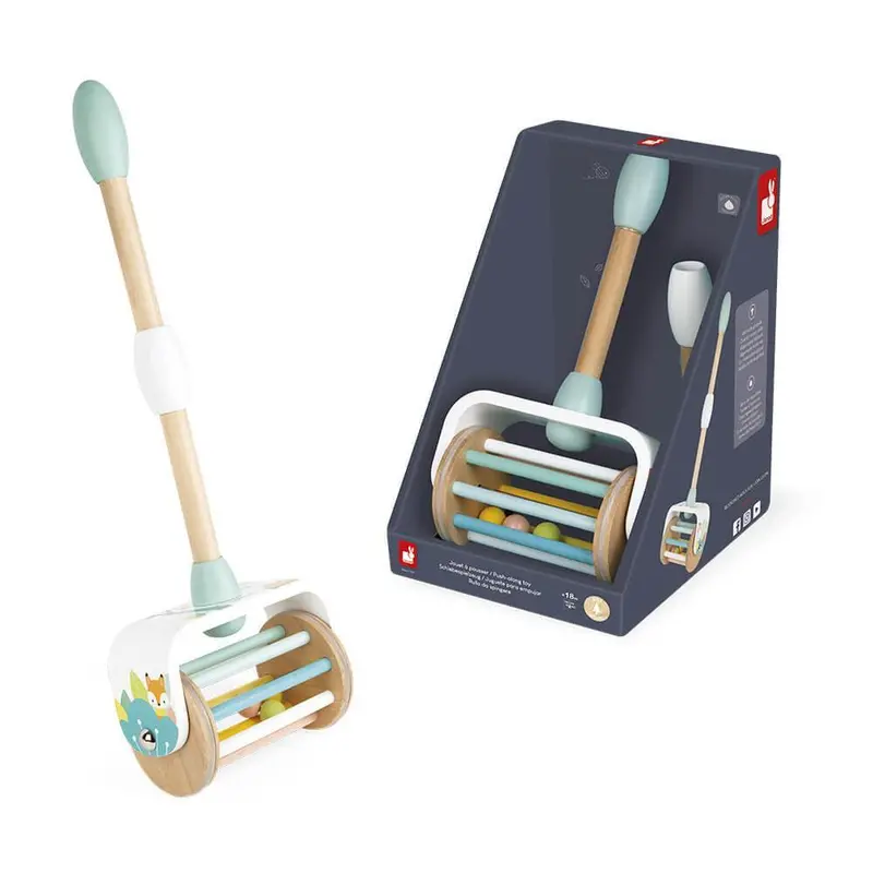 Janod Pure Wooden Push-Along Toy For Toddlers 1