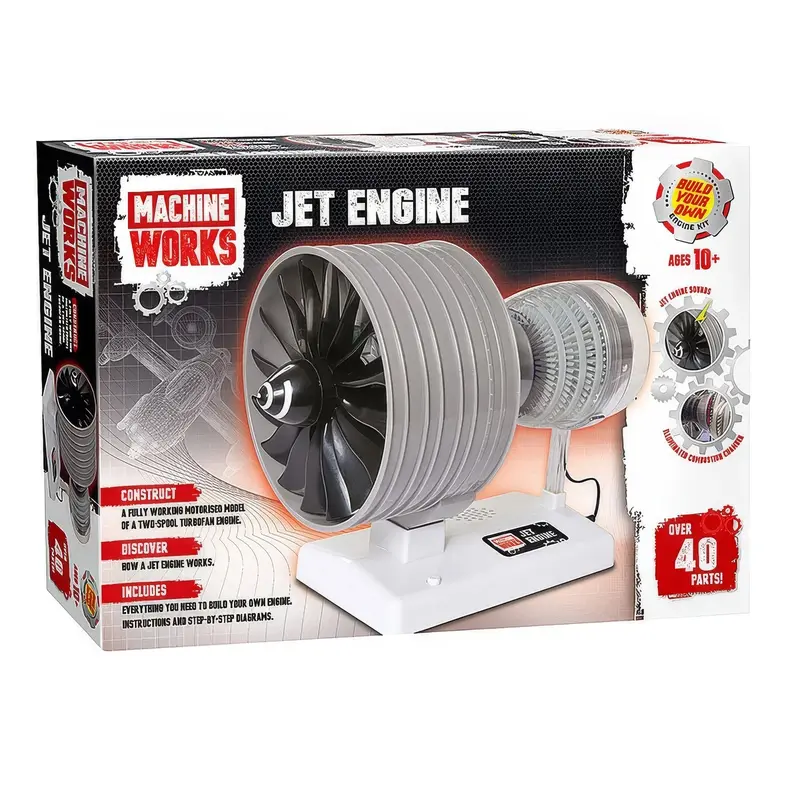 Jet Engine Model Kit – Realistic Desktop Replica By Machine Works 1