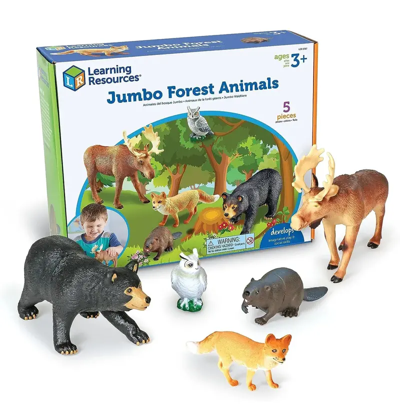 Jumbo Forest Animals Figurines For Nature-Based Learning 1