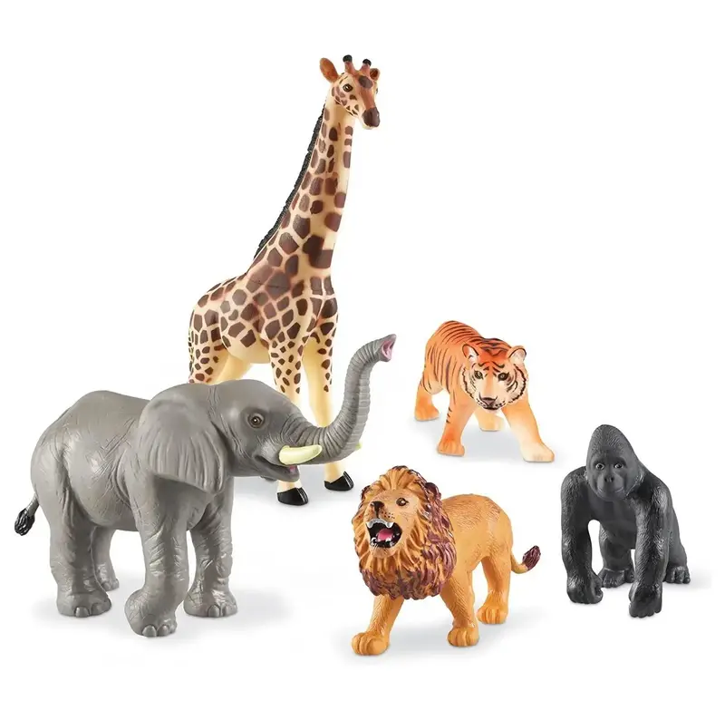 Jumbo Jungle Animals Figures For Thematic Play 1