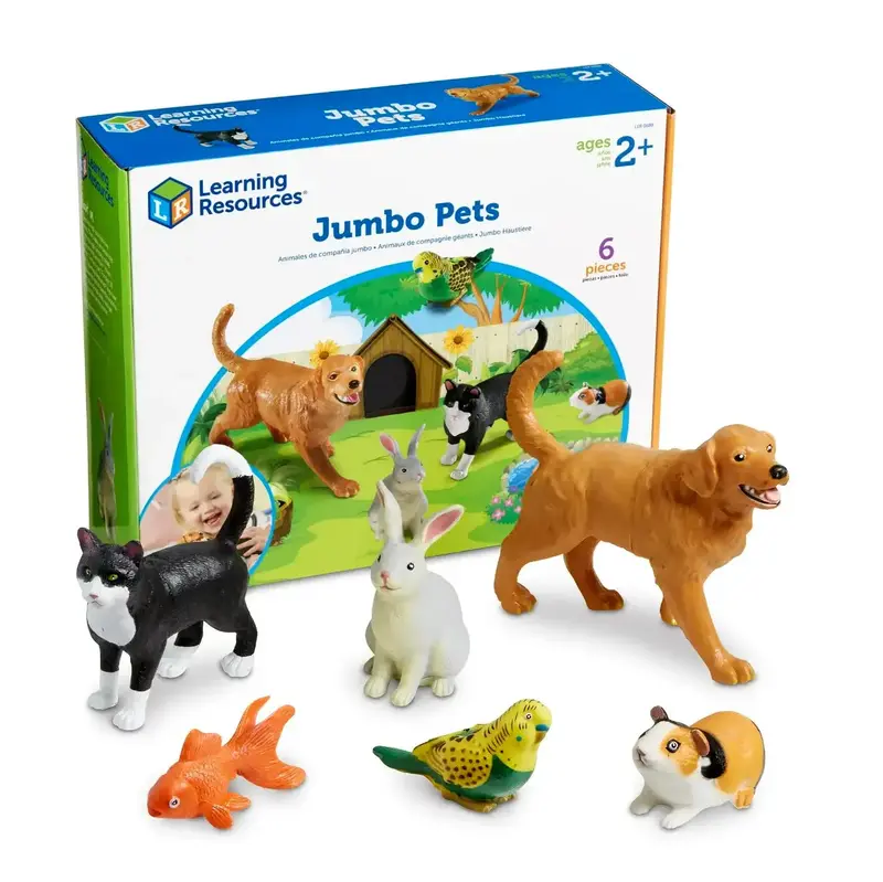 Jumbo Pets Figurine Set For Animal Recognition 1