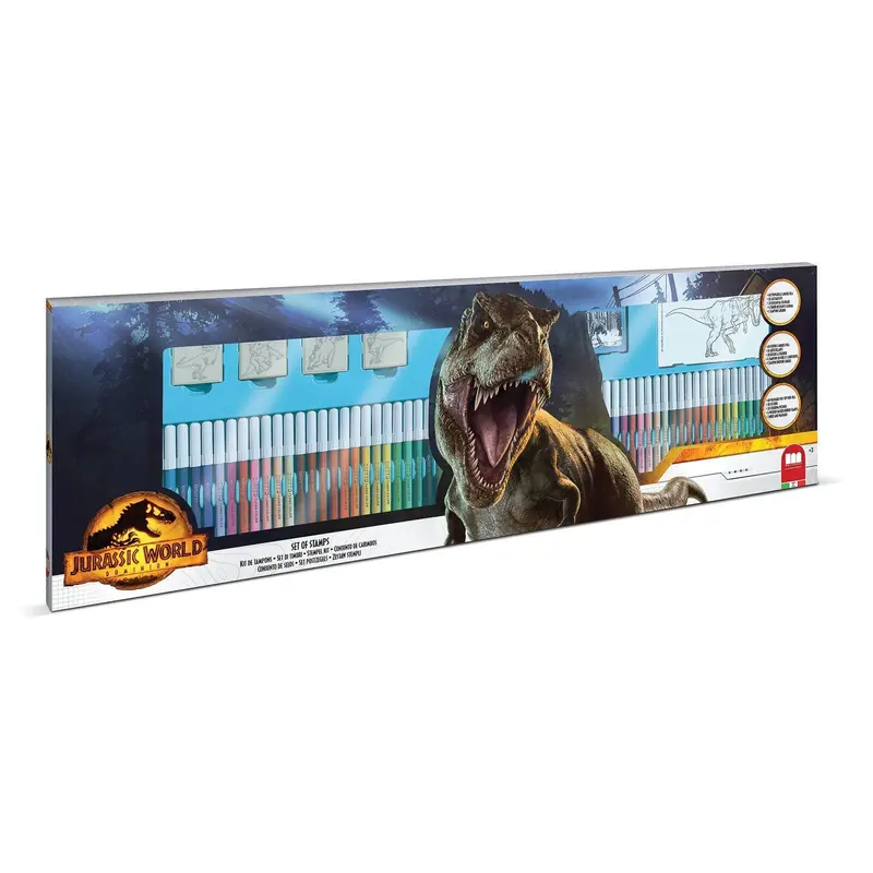 Jurassic World 60-Marker Dinosaur Art Playset 1