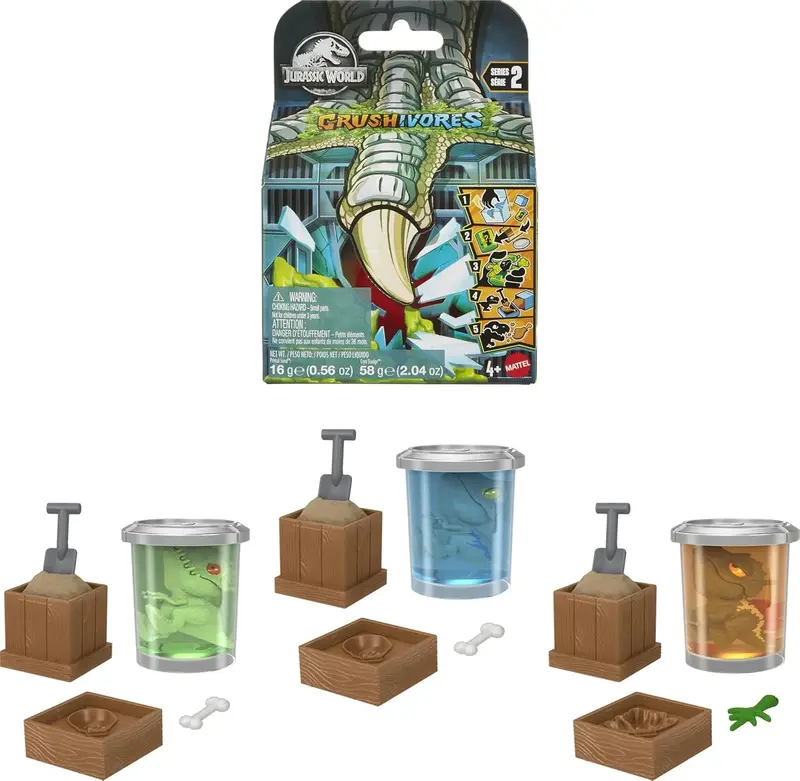 Jurassic World Crushivores Mini Dinosaur Collection – Assorted Styles 1