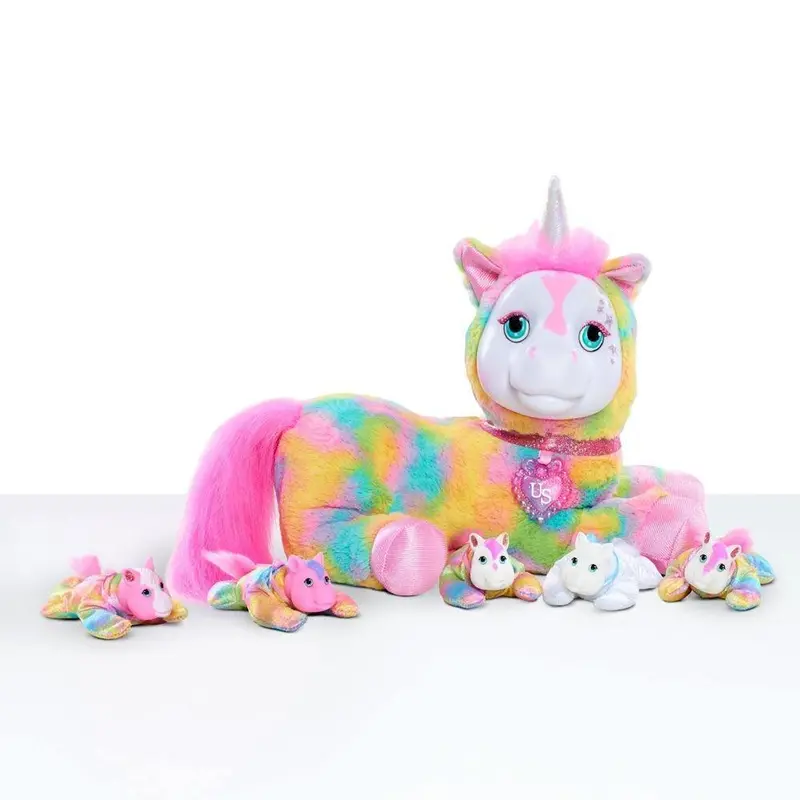 Just Play Puppy & Unicorn Surprise Crystal Soft Toy – Sparkling Collectible Plush 1
