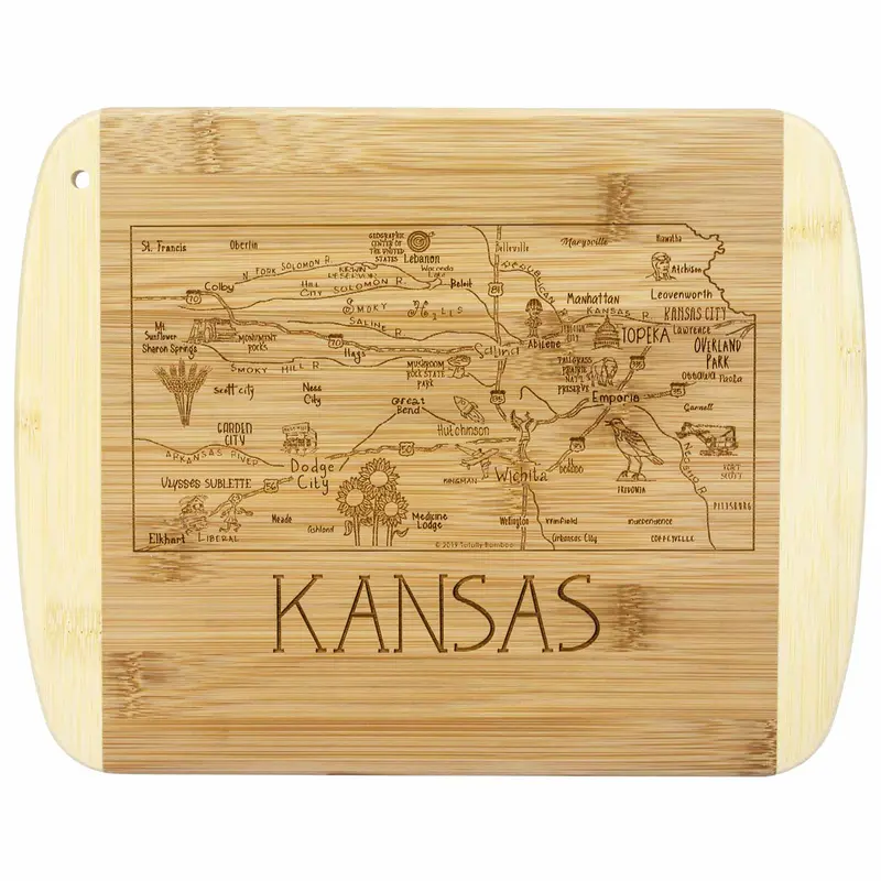 Kansas-Inspired 11" X 8.75" Cutting Board – "A Slice Of Life" Series 1