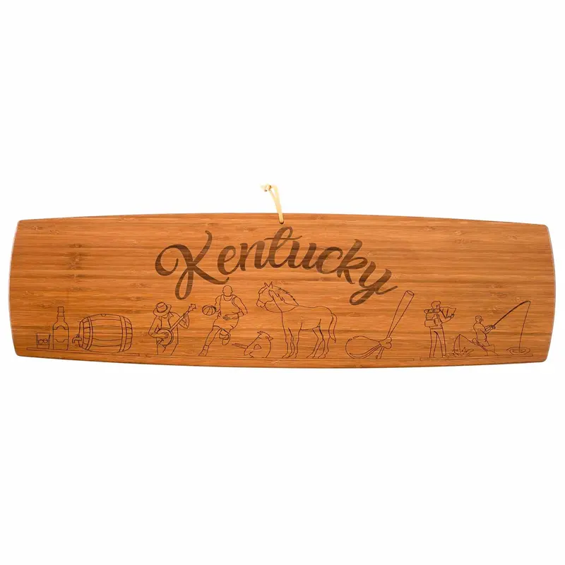 Kentucky Monogrammed Charcuterie Board – Xl 30" X 8.5" Solid Wood 1
