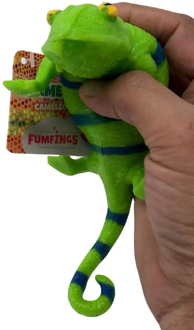 Keycraft Fumfings Stretchy Beanie Chameleon Toy 1