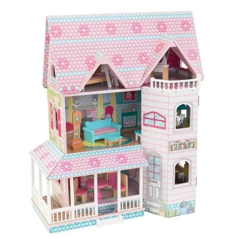 Kidkraft Abbey Manor Wooden Dollhouse With Furniture Set 1