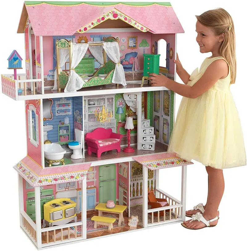 Kidkraft Sweet Savannah Wooden Dollhouse With Accessories 1