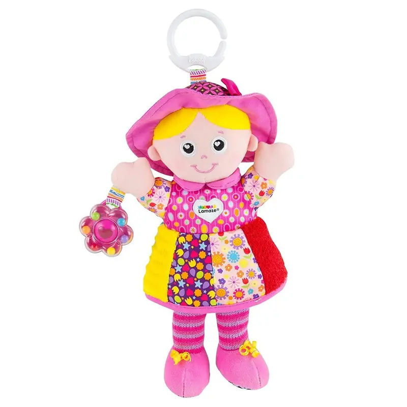 Lamaze My Friend Emily – 12-Inch Soft Doll With Textured Fabrics & Gentle Rattles 1
