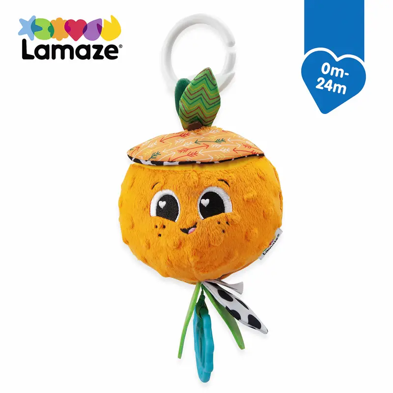 Lamaze Olive The Orange Clip & Go Sensory Toy 1