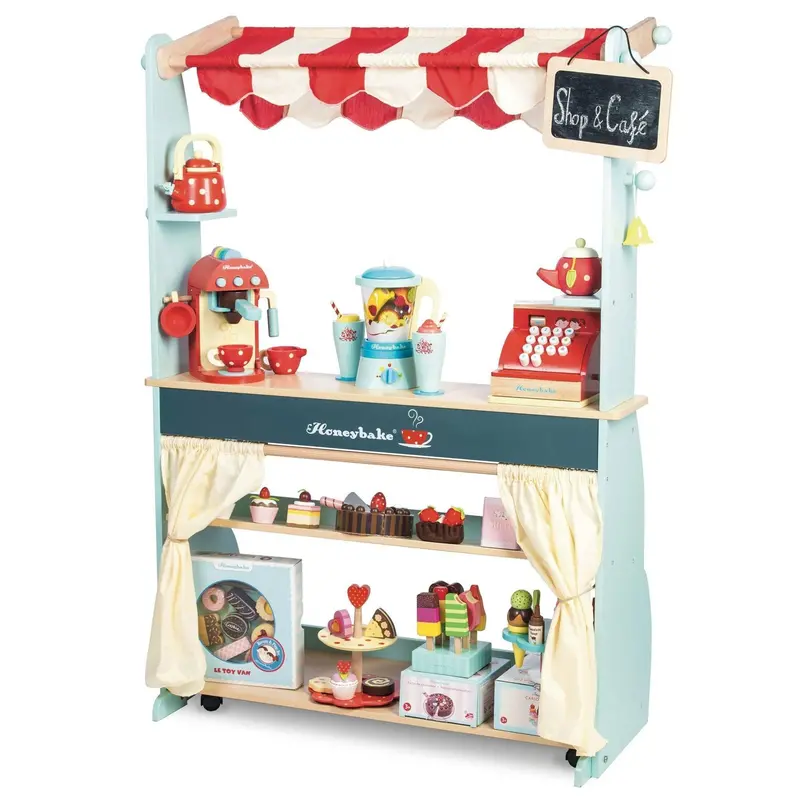Le Toy Van Shop & Café Activity Center For Imaginative Role Play 1