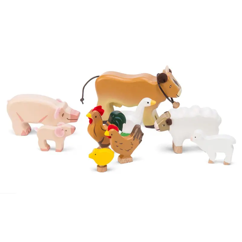 Le Toy Van Sunny Farm Wooden Animal Set – Hand-Painted Farmyard Figures 1