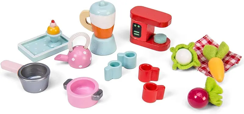 Le Toy Van Tea Time Wooden Playset – Me079 Role-Play Kitchen Set 1