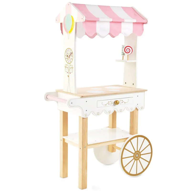 Le Toy Van Tea & Treats Trolley – Wooden Role-Play Activity Center For Kids 1
