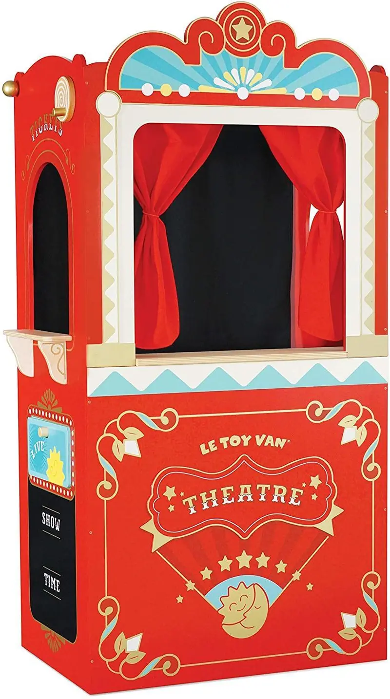 Le Toy Van Wooden Puppet Theater For Creative Play 1