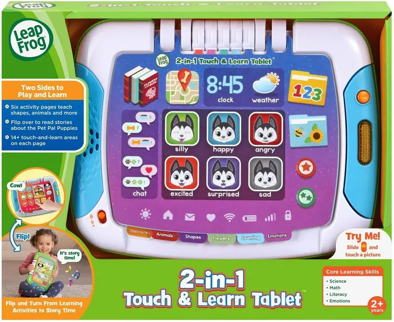 Leapfrog 2-In-1 Touch & Learn Tablet For Early Learning 1
