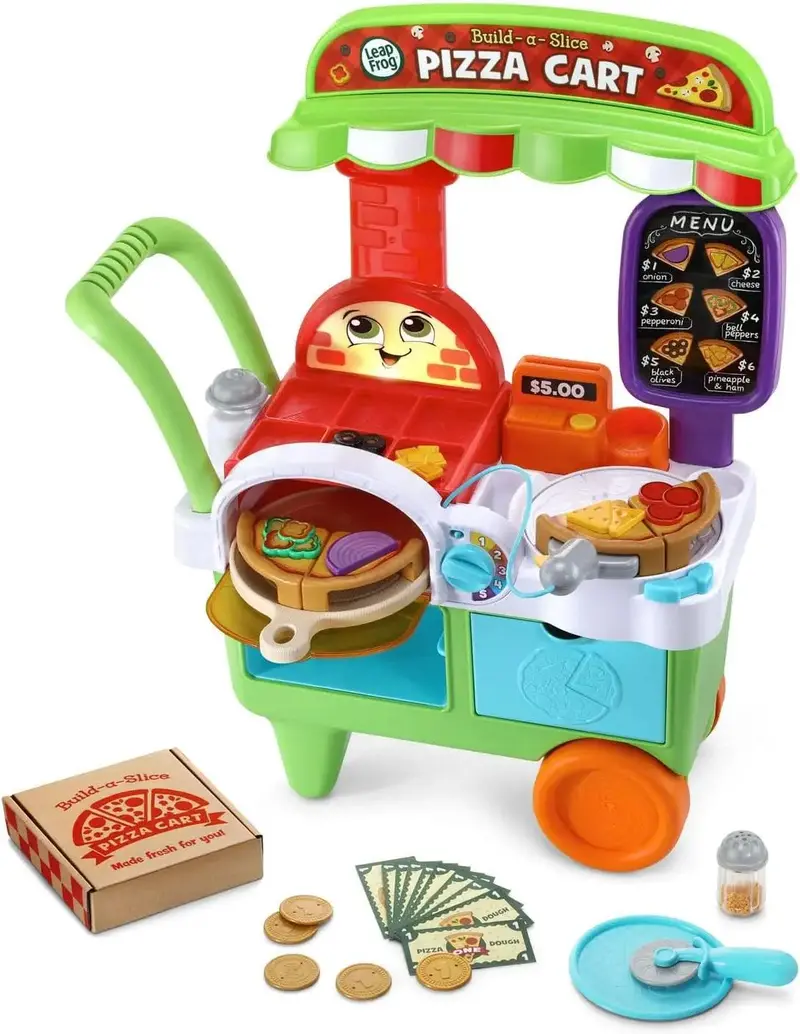Leapfrog Build-A-Slice Pizza Cart – Interactive Food-Themed Learning Toy 1