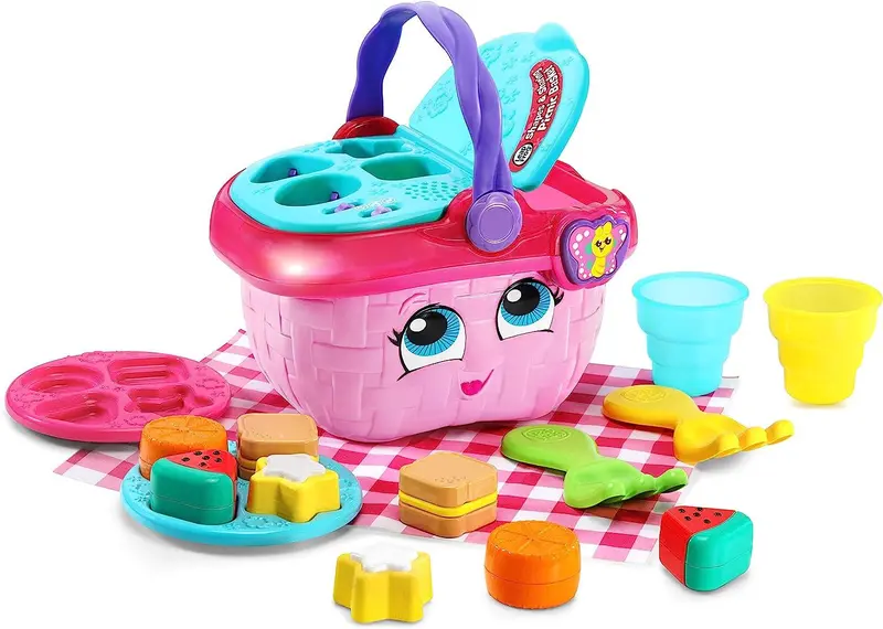 Leapfrog Pink Picnic Basket Toy For Shape & Sharing Skills 1