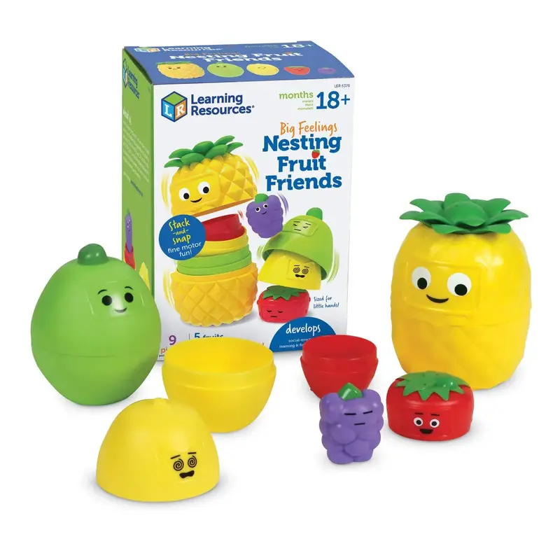 Learning Resources Big Feelings Nesting Fruit Friends – Emotion Learning Set 1
