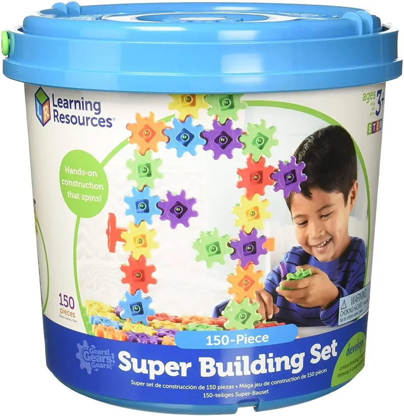 Learning Resources Gears! Super Building Set – 150-Piece Engineering Toy 1
