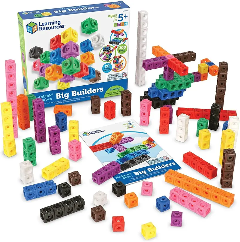 Learning Resources Mathlink Cubes: Big Builders Set 1