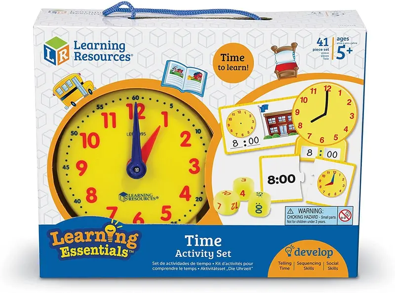 Learning Resources Time Activity Set – Clock Skills For Kids 1