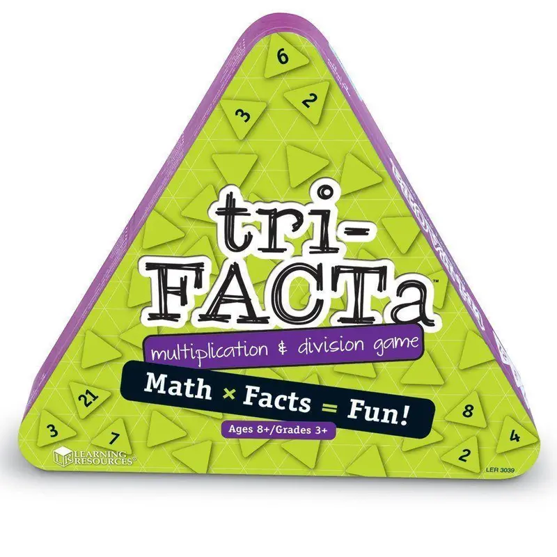 Learning Resources Tri-Facta! Multiplication And Division Math Board Game 1