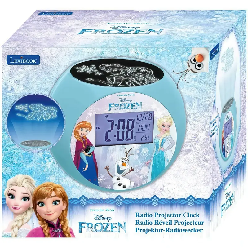 Lexibook Frozen Themed Projector Alarm Clock For Kids 1