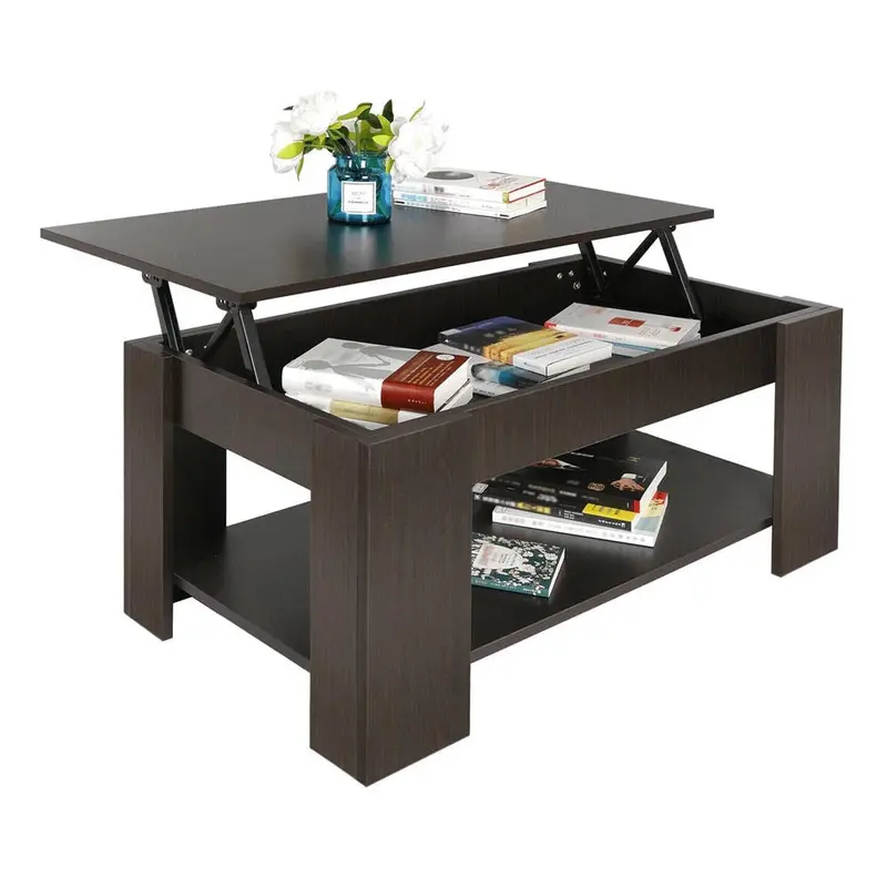 Lift-Top Coffee Table With Adjustable Height Mechanism 1