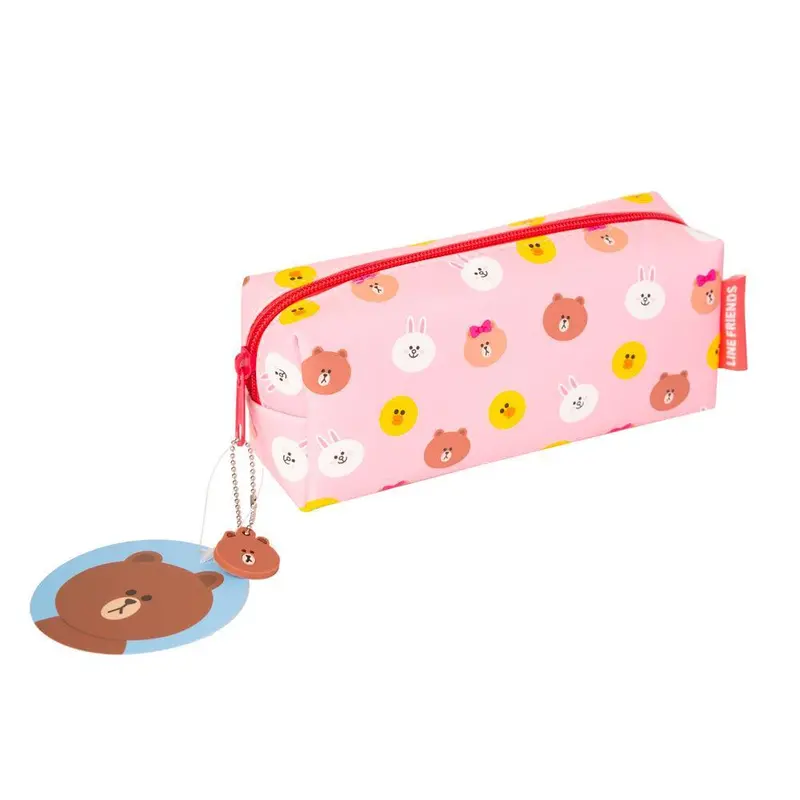 Line Friends Pencil Case – Cute Character Zippered School Accessory 1